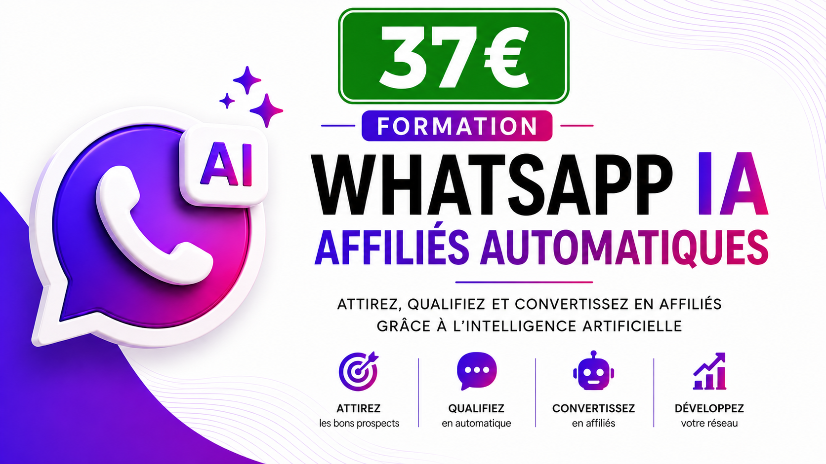 WhatsApp IA — Affiliés automatiques
